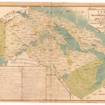 Gammal handritad karta.