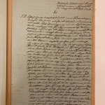 Ett handskrivet dokument med snirklig skrivstil.